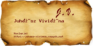 Juhász Viviána névjegykártya